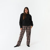 Brown Plaid Winter Pyjama set